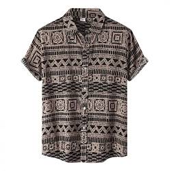 Zhiyao Funky Hawaiihemd Herren Hemden Langarm/Kurzarm Männer Freizeithemd Regular Fit Men Shirts Sommerhemd T-Shirt Herren Hawaii-Print Strand Beach Palmen Diverse Farben von Zhiyao