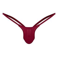 Zhiyao Herren G Strings Micro Mini Slip Männer Tanga Thong Unterwäsche Transparent Bikinislips T-Back Shorts Briefs Erotik Hipster Jockstrap Niedrige Taille Unterhosen Reizwäsche Dessous von Zhiyao