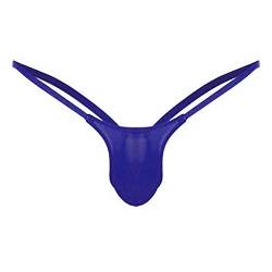 Zhiyao Herren Strings Tanga Netz Unterwäsche Transparent Bikini Slips Männer Thong Unterhose Brief Shorts G-String Unterwäsche Low Rise Jockstrap von Zhiyao