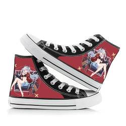 Azur Lane Anime Cosplay Canvas Schuhe - KMS GRAF Zeppelin KMS Prinz Eugen IJN Yukikaze Figur Gedruckt Casual High-Top Schuhe für Unisex Fashion Lovers Sneaker Sport Sneaker, Kms Prinz Eugen, 42 1/3 EU von Zhongkaihua