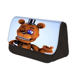 Zhongkaihua FNAF Fazbear's Piazzaria Security Breach Anime Game Federmäppchen Männer Mädchen Große Kapazität Schreibwaren, Cute Polyester Pencil Case Kinder Schule Zuhause Beutel von Zhongkaihua