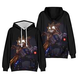 Zhongkaihua FNAF Hoodie FNAF Security Breach Hoodie Sundrop and Moondrop Cosplay Hoodie Sweatshirt für Teenager Erwachsene, Typ4, XXL von Zhongkaihua