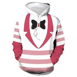 Zhongkaihua Hazbin Hotel Hoodie Kleidung Erwachsene Herren Damen Unisex Alastor/Angel Dust Hazbin Hotel Merch Hoodies Pullover Sweatshirts Langarm Sport Mode Casual, Typ3, XXL von Zhongkaihua