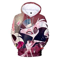 Zhongkaihua Unisex Hazbin Hotel Hoodie Cosplay Kostüm Anime 3D Gedruckte Hoodies Weatshirts Kapuzenpullover Langarm Weatshirts Jacke, Typ1, XS von Zhongkaihua