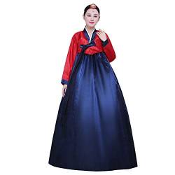 Zhuhaixmy Damen Koreanisches Traditionelles Hanbok Set Langarm Buntes Kleid Cosplay Dae Jang Geum Kostüm von Zhuhaixmy