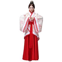 Zhuhaixmy Uralt Damen Traditionell Kostüm - Vintage Hanfu Kleid Tang Anzug Bühnenperformance Kleidung (Blume,36) von Zhuhaixmy