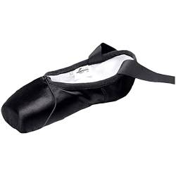 ZhuiKun Ballett Spitzenschuhe Satin Professionelle Tanzschuhe mit Aufgenähten Bändern für Damen Mädchen - Schwarz, CN 31 (EU 30) von ZhuiKun