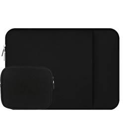 15.6 Zoll Polyester-Gewebe Tragen Stoßfest Wasserdicht Laptoptasche Notebooktasche Notebook Schutzhülse für/Notebook Computer/Ultrabooks,Schwarz2 von ZiXing