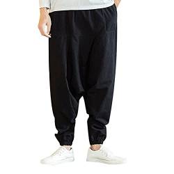 Kostüm Militär Damen Hose Leinen Mode Baumwolle Herren Farbe lässig lockere Länge und Hose Stil Hip Hop Reine Hose von Zilosconcy