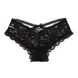 Zilosconcy Erotisch String Unterhose Fit Lingerie Sexy Slips Tanga Damen Spitze Dessous Tanga Höschen Pantys Schlüpfer Aushöhlen Panties Sexy Damenwäsche Everyday Essential Sexy Spitze Hipster Slip von Zilosconcy