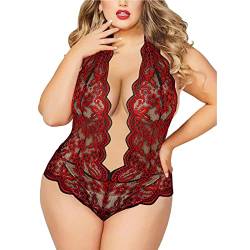 Zilosconcy Nachtwäsche Sexy Damen Push Up BH + Panty Damen Unterwäsche Lingerie Damen Sexy Nachtwäsche Sexy Dessous Damen Für Sex Verführerische Reizvoll Babydoll Sexy Reizwäsche Spitze Bodysuit von Zilosconcy