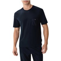 Zimmerli Herren T-Shirt blau Baumwolle unifarben von Zimmerli