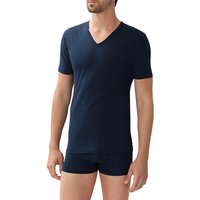 Zimmerli Herren T-Shirt blau Baumwolle unifarben von Zimmerli