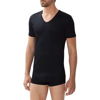 Zimmerli Herren T-Shirt schwarz Baumwolle unifarben von Zimmerli