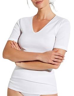 Zimmerli T-Shirt Kurzarm V-Ausschnitt Cotton de Luxe White M von Zimmerli
