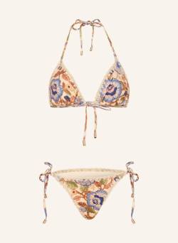 Zimmermann Triangel-Bikini Junie Mit Glitzergarn blau von Zimmermann