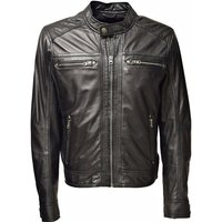 Zimmert Leather Lederjacke Franco washed Lammnappa, Cognac, Braun, Schwarz, Kurzgrößen von Zimmert Leather