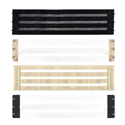 Zimoer 4 Stück BH Verlängerung 3 Haken, Elastisch Bra Extenders, Weich BH-Verlängerung für Damen, Erweiterung Strap Elastisch Band Bequem BH-Extender Hautfarbe Schwarz Transparent von Zimoer