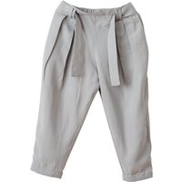 Zimt & Grün Stoffhose Hose Pearl für Mädchen aus weichem Lyocell, mit Gürtel in Unifarbe von Zimt & Grün