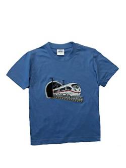 Zintgraf Oeko-TEX® T-Shirt Stickerei Schnellzug Eisenbahn J28 (104, Azur) von Zintgraf