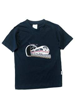 Zintgraf Oeko-TEX® T-Shirt Stickerei Schnellzug Eisenbahn J28 (128, Blau) von Zintgraf