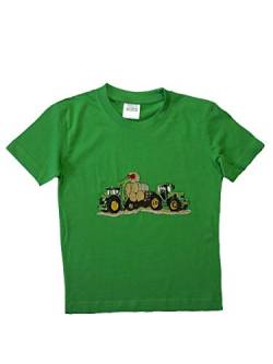Zintgraf T-Shirt Stickerei Traktor Duo Frontlader grün JT14 (122, Grün) von Zintgraf