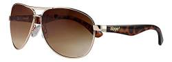 Zippo Herren Sunglasses UV400 Sonnenbrille, goldfarben/braun, Einheitsgröße von Zippo