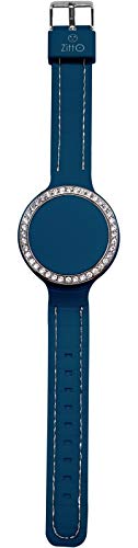 ZITTO Diva kleine Digitaluhr aus blauem Silikon OPTANIUMBLUE-Mini-NG von Zitto