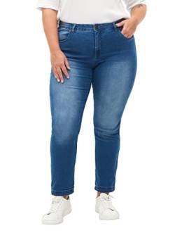 Zizzi Damen Große Größen Emily Jeans Slim Fit Normale Taillenhöhe Gr Gr 44/82 cm Light Blue von Zizzi