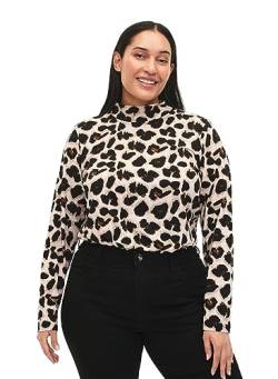 Zizzi Flash by Women Große Größen Bluse Lange Ärmel Größe 42–60 46-48 Leopard AOP von Zizzi