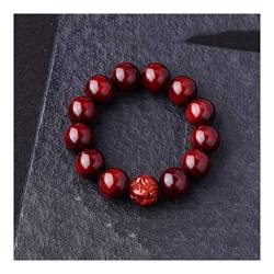 ZlyxLzq Armbänder, Reichtumsarmband Feng Shui Reichtumsperlenarmband, rotes Sandelholz 20 mm Sternzeichen-Armband, geweiht von buddhistischen Lehrern (Farbe: A) (Color : A) von ZlyxLzq