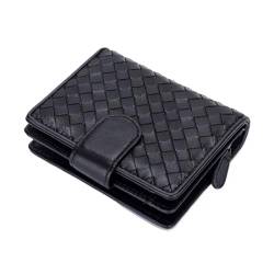 ZoCkz Damen-Geldbörsen, echtes Leder, Geldscheinklammern, Abendtaschen, Kartenetuis, Geldbörsen, Geld-Organizer, Geldbörsen (Color : Black) von ZoCkz