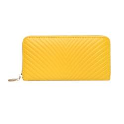 ZoCkz Damenhandtaschen, Abendtaschen, echtes Leder, Geldbörsen, Rindsleder, Geldklammern, Geldbörsen, Geldtaschen, Visitenkartenetuis (Color : Yellow) von ZoCkz