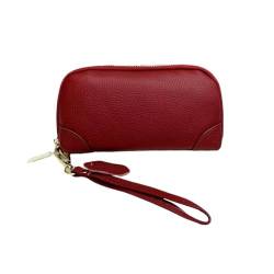 ZoCkz Damenhandtaschen, echtes Leder, Geldbörsen, Geldbörsen, Visitenkartenetuis, Geldorganisatoren, Taschen (Color : Red) von ZoCkz