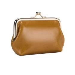 ZoCkz Damenhandtaschen, echtes Leder, Geldbörsen, Kartenetuis, Geldorganisatoren, Taschen, Geldbörsen, Beutel (Color : Brown) von ZoCkz