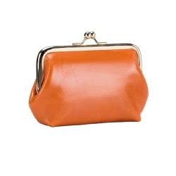 ZoCkz Damenhandtaschen, echtes Leder, Geldbörsen, Kartenetuis, Geldorganisatoren, Taschen, Geldbörsen, Beutel (Color : Orange) von ZoCkz