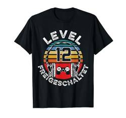 Level 12 Jahre Geburtstagsshirt Junge Gamer 12. Geburtstag T-Shirt von Zocker Style Coole Gamer Geburtstag Geschenkidee