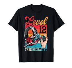Level 12 Jahre Geburtstagsshirt Junge Gamer 12. Geburtstag T-Shirt von Zocker Stylez Coole Gamer Geburtstag Geschenkidee
