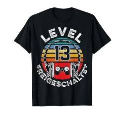 Level 13 Jahre Geburtstagsshirt Junge Gamer 13. Geburtstag T-Shirt von Zocker Stylez Coole Gamer Geburtstag Geschenkidee