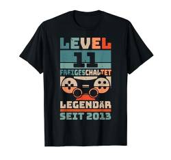 Level 11 Geburtstag Junge Kinder Deko Lustig 2013 11er T-Shirt von Zocker Stylez Gamer Geburtstag Geschenke 2024