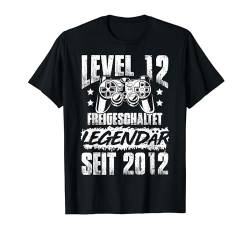 Level 12 Geburtstag Junge Kinder Deko Lustig 2012 12er T-Shirt von Zocker Stylez Gamer Geburtstag Geschenke 2024