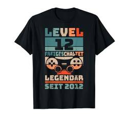 Level 12 Geburtstag Junge Kinder Deko Lustig 2012 12er T-Shirt von Zocker Stylez Gamer Geburtstag Geschenke 2024