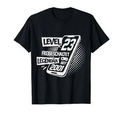 Level 23 Geburtstag Mann Deko Lustig 2001 23er Geburtstag T-Shirt von Zocker Stylez Gamer Geburtstag Geschenke 2024