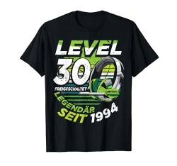 Level 30 Geburtstag Mann Deko Lustig 1994 30er Geburtstag T-Shirt von Zocker Stylez Gamer Geburtstag Geschenke 2024