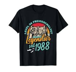 Level 36 Geburtstag Mann Deko Lustig 1988 36er Geburtstag T-Shirt von Zocker Stylez Gamer Geburtstag Geschenke 2024