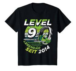 Kinder Level 9 Jahre Geburtstagsshirt Junge Gamer 2014 Geburtstag T-Shirt von Zocker Stylez Gamer Geburtstag Geschenkideen 2023