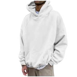 Zofedap Hoodie Herren Kapuzenpullover Oversize Langarmshirt Sweatshirt Streetwear Kapuzenpulli Sweatjacke Frühling Herbst Winter von Zofedap