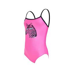Zoggs Baby-Mädchen Zebra Classicback Pink 24 Badeanzug, Rose, 5 Jahre von Zoggs