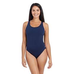 Zoggs Damen Cottesloe Powerback Bademode, Navy, 40 von Zoggs