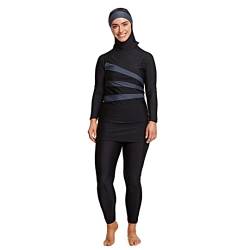 Zoggs Damen Meelup Modesty Suit Badeanzug, Schwarz, Grau, 38 von Zoggs